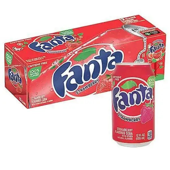 Cans Fanta Strawberry 355ML